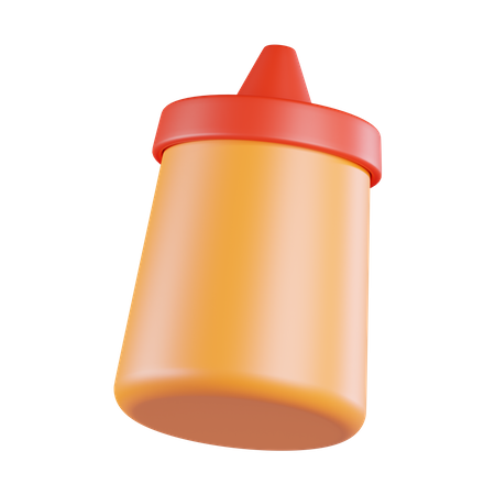 Sauce Bottle  3D Icon
