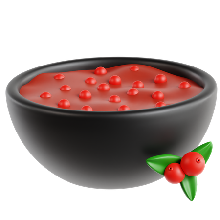 Sauce à la canneberge  3D Icon