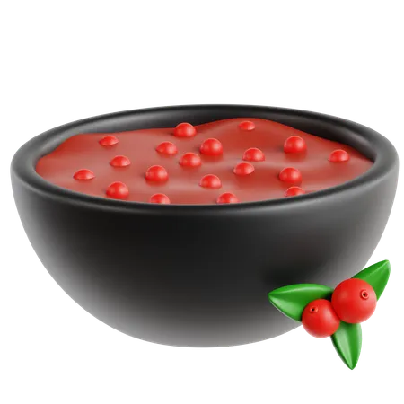 Sauce à la canneberge  3D Icon