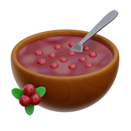 Sauce à la canneberge  3D Icon