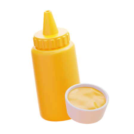 Sauce au fromage  3D Icon