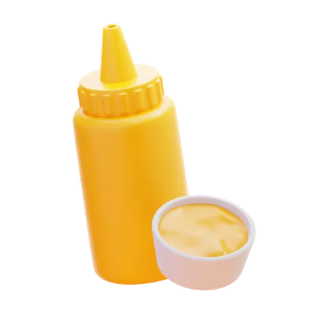 Sauce au fromage  3D Icon