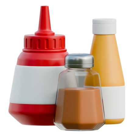 Sauces And Seasonings  3D Icon