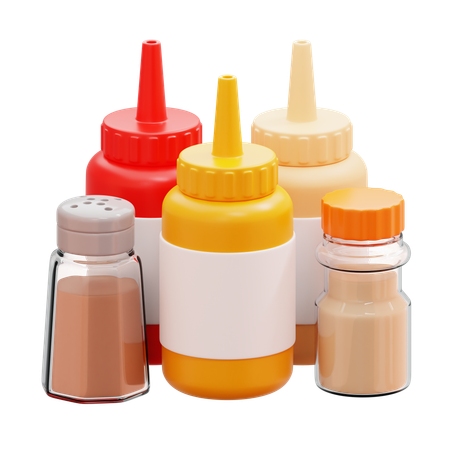 Sauces And Seasonings  3D Icon