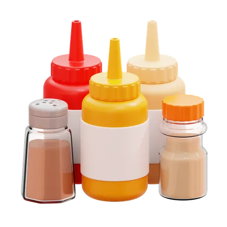 Sauces And Seasonings  3D Icon