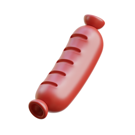 Saucisse  3D Icon