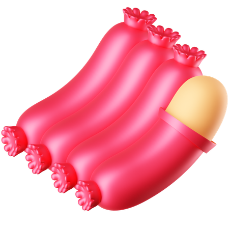 Saucisse  3D Icon