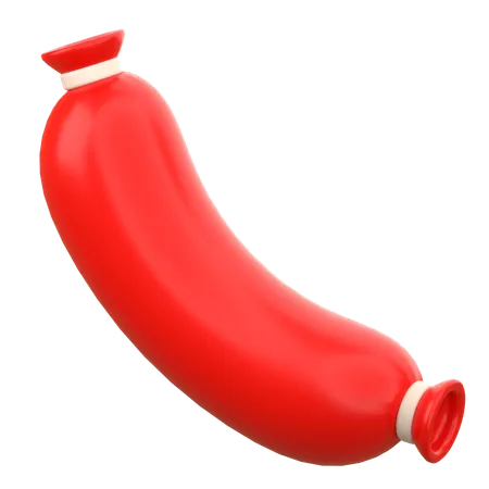 Saucisse  3D Icon