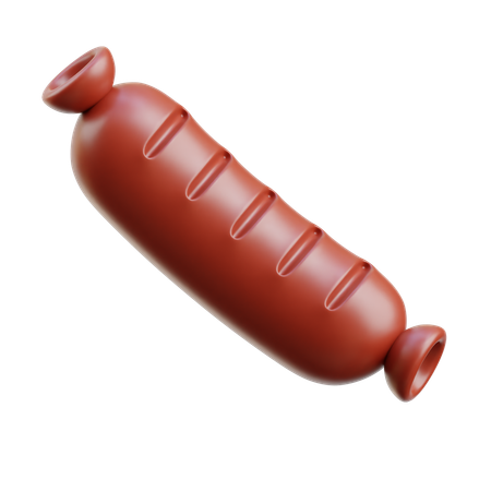 Saucisse  3D Icon