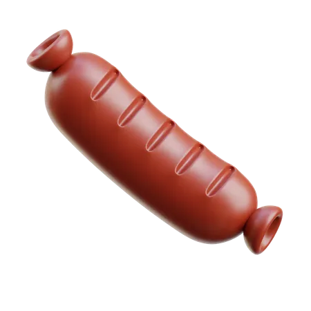 Saucisse  3D Icon