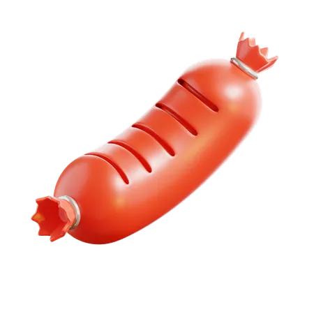 Saucisse  3D Icon