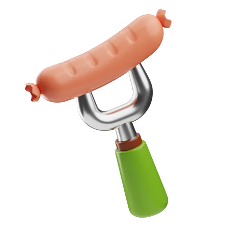 Saucisse  3D Icon