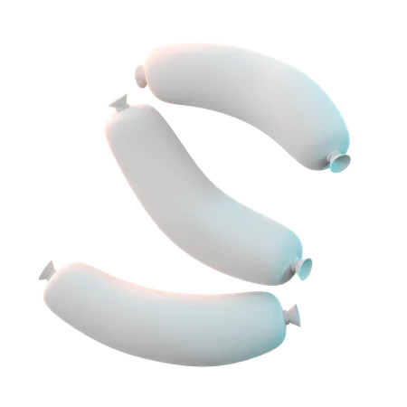 Saucisse  3D Icon