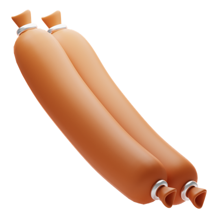 Saucisse  3D Icon