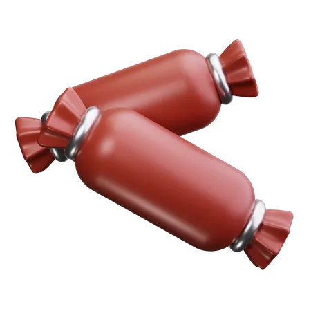 Saucisse  3D Icon