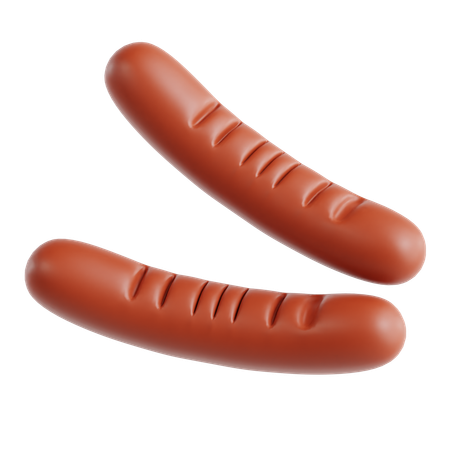 Saucisse  3D Icon