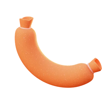 Saucisse  3D Icon