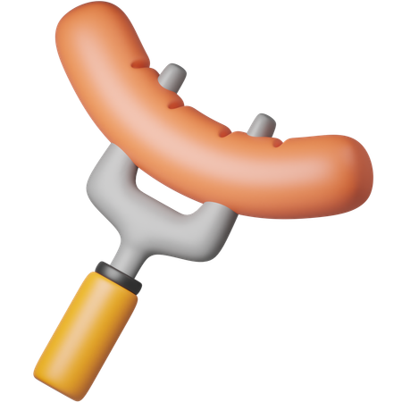 Saucisse  3D Icon