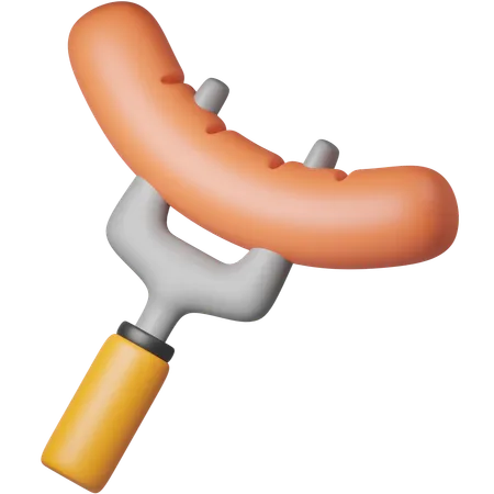 Saucisse  3D Icon