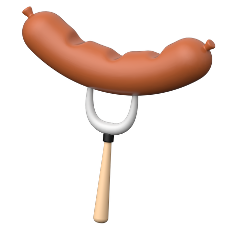 Saucisse  3D Icon