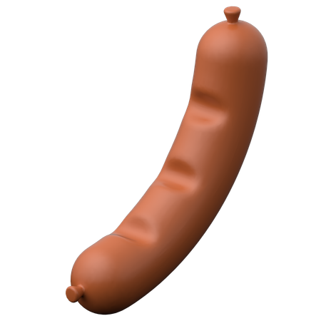 Saucisse 2  3D Icon