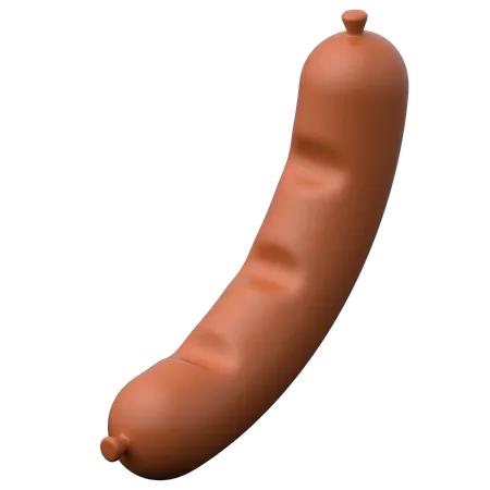 Saucisse 2  3D Icon