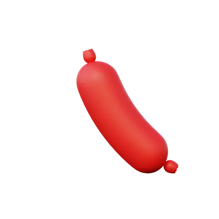 Saucisse  3D Illustration