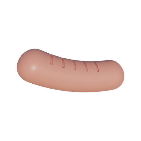 Saucisse  3D Illustration