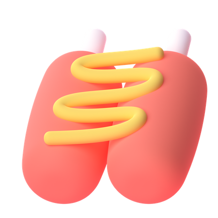 Saucisse  3D Icon