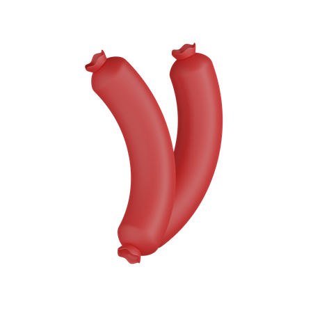 Saucisse  3D Icon