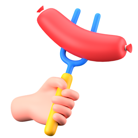 Saucisse  3D Icon