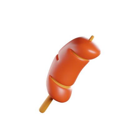 Saucisse  3D Icon