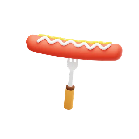 Saucisse  3D Icon