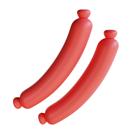 Saucisse  3D Icon