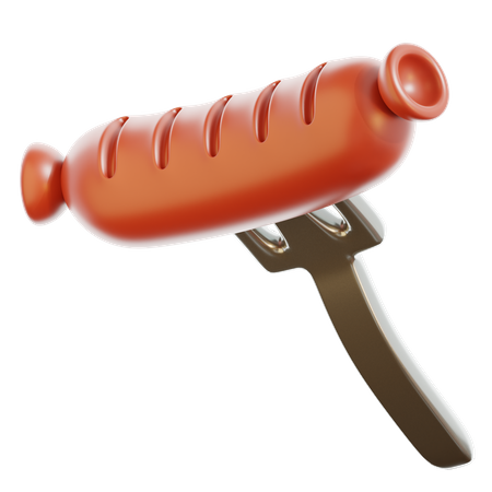 Saucisse  3D Icon