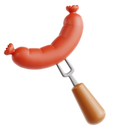 Saucisses grillées  3D Icon