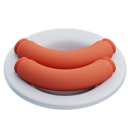 Saucisses  3D Icon