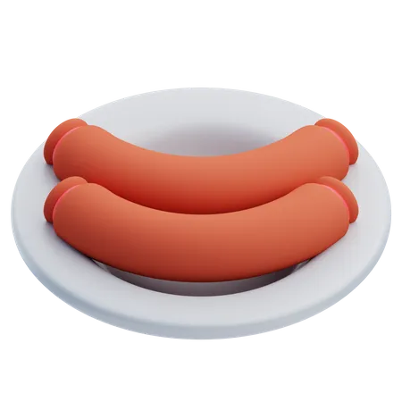 Saucisses  3D Icon