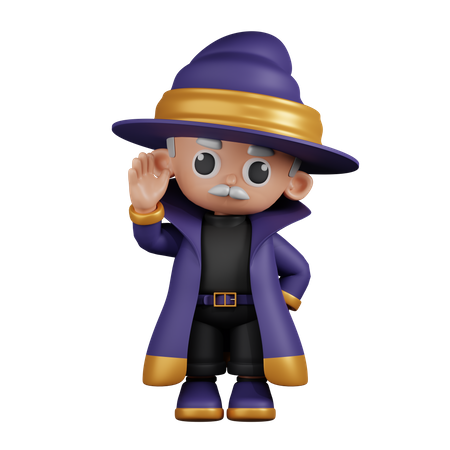 Saudação do Assistente Olá Gesto  3D Icon