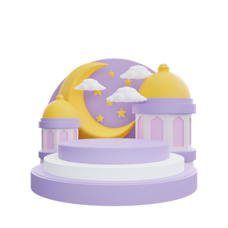 Saudações do Ramadã  3D Icon