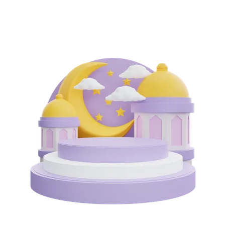 Saudações do Ramadã  3D Icon