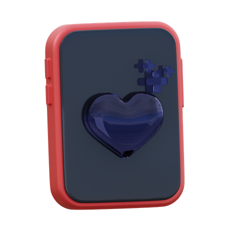 Aplicativo saudável  3D Icon