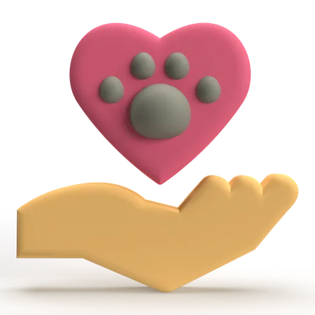 Saúde animal  3D Icon