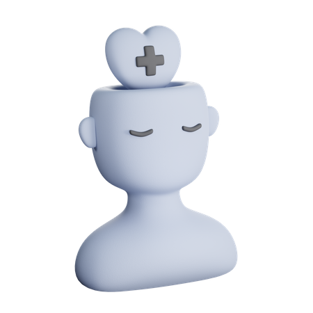 Saúde mental  3D Icon