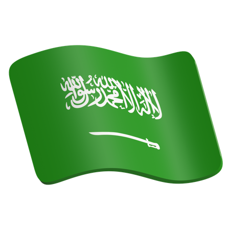 Saudi Arabia Flag  3D Icon