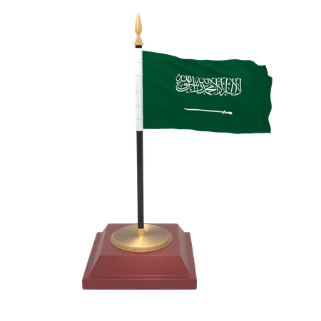 Saudi Arabia flag  3D Icon