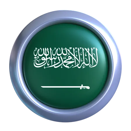 Saudi Arabia Flag Emblem  3D Icon