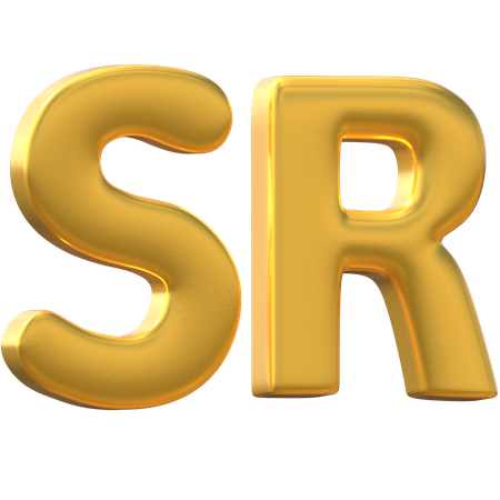 Saudi Riyal  3D Icon