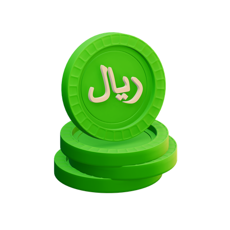 Saudi riyal  3D Icon