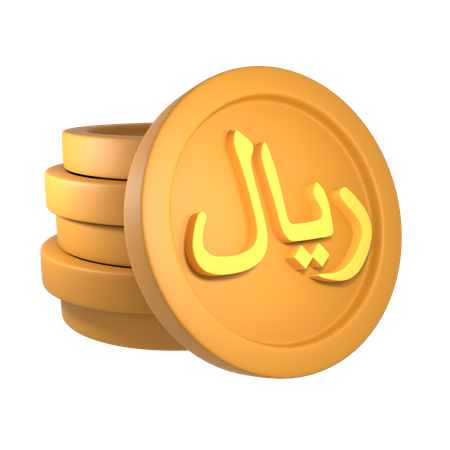 Saudi riyal  3D Icon